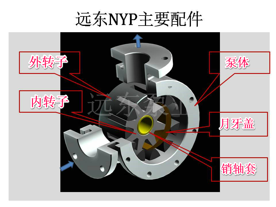 不銹鋼高粘度轉(zhuǎn)子泵機構(gòu)圖